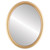 Flat Mirror - Pasadena Oval Frame - Gold Spray