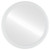 Flat Mirror - Pasadena Round Mirror - Linen White