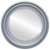 Beveled Mirror - Philadelphia Round Frame - Silver Spray