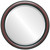 Bevelled Mirror - Pasadena Round Frame - Rosewood