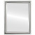 Bevelled Mirror - Pasadena Rectangle Frame - Silver Leaf with Black Antique