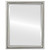 Bevelled Mirror - Pasadena Rectangle Frame - Silver Leaf with Brown Antique