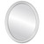 Flat Mirror - Pasadena Oval Frame - Silver Spray