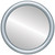Flat Mirror - Pasadena Circle Frame - Silver Spray