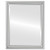 Bevelled Mirror - Pasadena Rectangle Frame - Silver Spray
