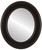 Flat Mirror - Marquis Oval Frame - Black Cherry