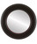 Flat Mirror - Marquis Circle Frame - Black Cherry