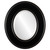 Beveled Mirror - Marquis Oval Frame - Rubbed Black