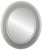 Flat Mirror - Marquis Oval Frame - Bright Silver
