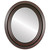 Flat Mirror - Regalia Oval Frame - Black Cherry