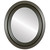 Flat Mirror - Regalia Oval Frame - Black Walnut