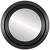 Flat Mirror - Regalia Circle Frame - Matte Black