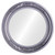 Flat Mirror - Florence Circle Frame - Black Silver