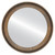 Flat Mirror - Vancouver Circle Frame - Toasted Oak