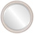 Beveled Mirror - Melbourne Round Frame - Country White