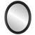 Flat Mirror - Melbourne Oval Frame - Matte Black