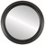 Flat Mirror - Melbourne Circle Frame - Matte Black