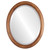 Beveled Mirror - Melbourne Oval Frame - Toasted Oak