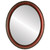 Flat Mirror - Brookline Oval Frame - Rosewood
