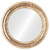 Flat Mirror - Florence Circle Frame - Champagne Gold