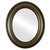 Flat Mirror - Lancaster Oval Frame - Walnut