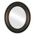 Flat Mirror - Winchester Oval Frame - Walnut