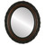 Flat Mirror - Venice Oval Frame - Walnut