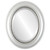 Beveled Mirror - Chicago Oval Frame - Silver Spray