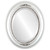 Beveled Mirror - Boston Oval Frame - Silver Spray