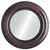 Flat Mirror - Boston Circle Frame - Vintage Cherry
