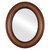 Flat Mirror - Boston Oval Frame - Vintage Walnut