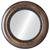 Flat Mirror - Boston Circle Frame - Vintage Walnut