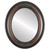 Flat Mirror - Boston Oval Frame - Walnut