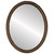 Flat Mirror - Virginia Oval Frame - Vintage Walnut