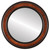 Flat Mirror - Wright Circle Frame - Vintage Walnut