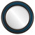 Beveled Mirror - Wright Round Frame - Royal Blue