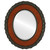 Beveled Mirror - Williamsburg Oval Frame - Vintage Walnut