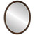 Flat Mirror - Hamilton Oval Frame - Rosewood with Silver Lip