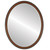 Flat Mirror - Hamilton Oval Frame - Vintage Cherry with Silver Lip