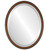 Beveled Mirror - Hamilton Oval Frame - Vintage Cherry with Silver Lip