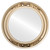 Flat Mirror - Florence Circle Frame - Gold Spray