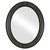 Flat Mirror - Florence Oval Frame - Hunter Green