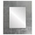 Flat Mirror - Tribeca Rectangle Frame - Silver Leaf with Brown Antique