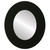 Flat Mirror - Tribeca Oval Frame - Matte Black