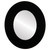 Flat Mirror - Tribeca Oval Frame - Rubbed Black