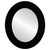 Flat Mirror - Ashland Oval Frame - Rubbed Black