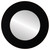 Flat Mirror - Ashland Circle Frame - Rubbed Black