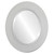Beveled Mirror - Ashland Oval Frame - Bright Silver