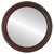Flat Mirror - Santa Fe Circle Frame - Rosewood