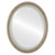 Beveled Mirror - Santa Fe Oval Frame - Silver